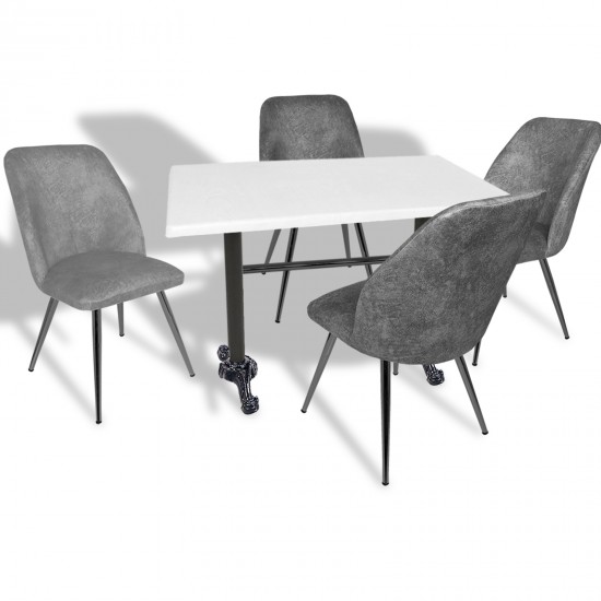 Çipa – Nilüfer Mutfak Masa Takımı - 80x140 (Werzalit, Wermodin ve Allzalit Tabla) - Beyaz - Füme Çipa – Nilüfer Mutfak Masa Takımı - 80x140 (Werzalit, Wermodin ve Allzalit Tabla) - Beyaz - Füme