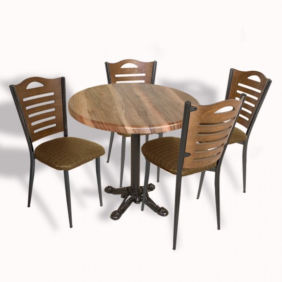 Çipa Döküm Ayak - Papelli Masa Takımı - Yuvarlak 90cm Çap (Werzalit, Wermodin ve Allzalit Tabla) - Indiana Wood-Kahve Çipa Döküm Ayak - Papelli Masa Takımı - Yuvarlak 90cm Çap (Werzalit, Wermodin ve Allzalit Tabla) - Indiana Wood-Kahve