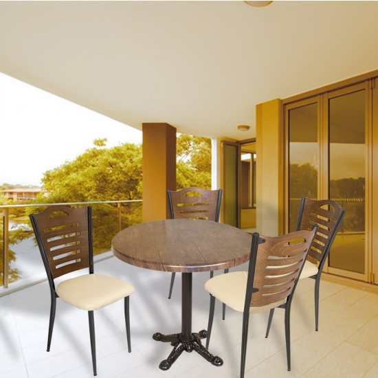 Çipa Döküm Ayak - Papelli Masa Takımı - Yuvarlak 90cm Çap (Werzalit, Wermodin ve Allzalit Tabla) - Indiana Wood-Krem Çipa Döküm Ayak - Papelli Masa Takımı - Yuvarlak 90cm Çap (Werzalit, Wermodin ve Allzalit Tabla) - Indiana Wood-Krem