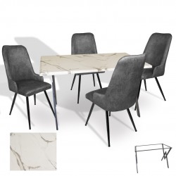 Anemon - Çırağan Masa Takımı (Werzalit, Allzalit, Vermodin Tabla 80x140) – (Afyon Mermer - Füme) Anemon - Çırağan Masa Takımı (Werzalit, Allzalit, Vermodin Tabla 80x140) – (Afyon Mermer - Füme)