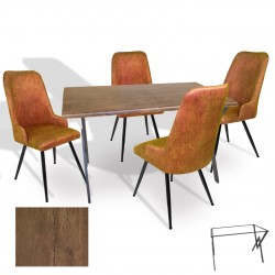 Anemon - Çırağan Masa Takımı (Werzalit, Allzalit, Vermodin Tabla 80x140) – (Antik Dark - Kiremit) Anemon - Çırağan Masa Takımı (Werzalit, Allzalit, Vermodin Tabla 80x140) – (Antik Dark - Kiremit)
