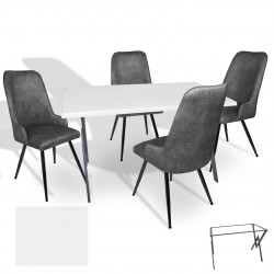 Anemon - Çırağan Masa Takımı (Werzalit, Allzalit, Vermodin Tabla 80x140) – (Beyaz - Füme) Anemon - Çırağan Masa Takımı (Werzalit, Allzalit, Vermodin Tabla 80x140) – (Beyaz - Füme)