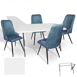 Anemon - Çırağan Masa Takımı (Werzalit, Allzalit, Vermodin Tabla 80x140) – (Beyaz - Pembe)