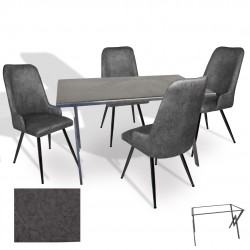 Anemon - Çırağan Masa Takımı (Werzalit, Allzalit, Vermodin Tabla 80x140) – (Grey Marble - Füme) Anemon - Çırağan Masa Takımı (Werzalit, Allzalit, Vermodin Tabla 80x140) – (Grey Marble - Füme)