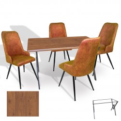 Anemon - Çırağan Masa Takımı (Werzalit, Allzalit, Vermodin Tabla 80x120) – (Novagento - Kiremit)