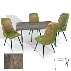 Anemon - Çırağan Masa Takımı (Werzalit, Allzalit, Vermodin Tabla 80x140) – (Old Pine  - Kapiçino) Anemon - Çırağan Masa Takımı (Werzalit, Allzalit, Vermodin Tabla 80x140) – (Old Pine  - Kapiçino)
