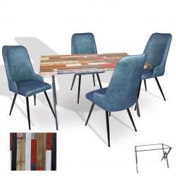 Anemon - Çırağan Masa Takımı (Werzalit, Allzalit, Vermodin Tabla 80x140) – (Red Wood - Mavi) Anemon - Çırağan Masa Takımı (Werzalit, Allzalit, Vermodin Tabla 80x140) – (Red Wood - Mavi)