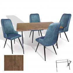Anemon - Çırağan Masa Takımı (Werzalit, Allzalit, Vermodin Tabla 80x140) – (Rustic Dark - Mavi) Anemon - Çırağan Masa Takımı (Werzalit, Allzalit, Vermodin Tabla 80x140) – (Rustic Dark - Mavi)