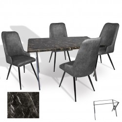 Anemon - Çırağan Masa Takımı (Werzalit, Allzalit, Vermodin Tabla 80x120) – (Teramo - Füme)