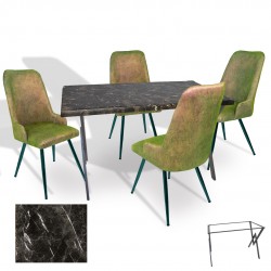 Anemon - Çırağan Masa Takımı (Werzalit, Allzalit, Vermodin Tabla 80x120) – (Teramo - Kapiçino)