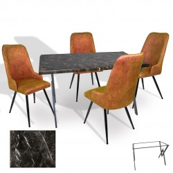 Anemon - Çırağan Masa Takımı (Werzalit, Allzalit, Vermodin Tabla 80x120) – (Teramo - Kiremit)