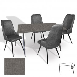 Anemon - Çırağan Masa Takımı (Werzalit, Allzalit, Vermodin Tabla 80x120) – (Twister - Füme)