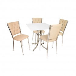 Buket Suntalam – Kapitoneli Mutfak Masa Takımı (Deri) - Kapiçino Buket Suntalam – Kapitoneli Mutfak Masa Takımı (Deri) - Kapiçino