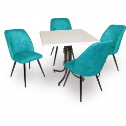 Buket Werzalit Kare ESB-Nilüfer Masa Takım - Turkuaz Buket Werzalit Kare ESB-Nilüfer Masa Takım - Turkuaz