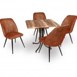 Buket Werzalit Kare ESB-Nilüfer Mutfak Masa Takım - Indiana Wood Kahve Buket Werzalit Kare ESB-Nilüfer Mutfak Masa Takım - Indiana Wood Kahve