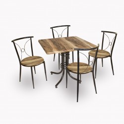 Buket Werzalit Kare ESB-Tiffany Mutfak Masa Takımı - Indiana Wood Buket Werzalit Kare ESB-Tiffany Mutfak Masa Takımı - Indiana Wood