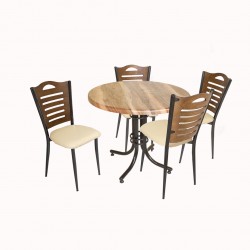 Buket Werzalit Yuvarlak ESB-Merdiven Mutfak Masa Takımı - Indiana Wood Krem Buket Werzalit Yuvarlak ESB-Merdiven Mutfak Masa Takımı - Indiana Wood Krem