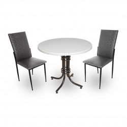 Buket Werzalit Yuvarlak ESB-Gözde Fiskos Seti - Siyah