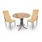 Buket Werzalit Yuvarlak ESB-Gözde 2li Mutfak Masa Takımı - Indiana Wood Kapiçino