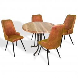 Buket Werzalit Yuvarlak ESB-Çırağan Mutfak Masa Takımı - Indiana Wood Kiremit Buket Werzalit Yuvarlak ESB-Çırağan Mutfak Masa Takımı - Indiana Wood Kiremit