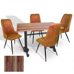 Çipa Werzalit - Çırağan Mutfak Masa Takımı (70X120) - (Indiana Wood - Kiremit) Çipa Werzalit - Çırağan Mutfak Masa Takımı (70X120) - (Indiana Wood - Kiremit)
