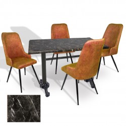 Çipa Werzalit - Çırağan Mutfak Masa Takımı (70X120) - (Teramo - Kiremit) Çipa Werzalit - Çırağan Mutfak Masa Takımı (70X120) - (Teramo - Kiremit)