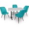 Çipa Werzalit Nilüfer Mutfak Masa Takımı - Turkuaz