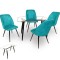 Dilara Cam - Nilüfer Masa Takımı - Turkuaz