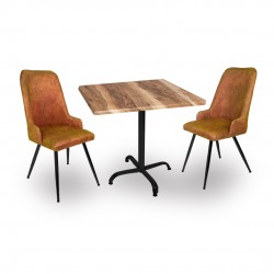 Indigo Werzalit Kare - Çırağan Fiskos Seti (80x80) - Indiana Wood Kiremit Indigo Werzalit Kare - Çırağan Fiskos Seti (80x80) - Indiana Wood Kiremit