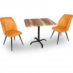 Indigo Werzalit Kare - Nilüfer 2li Masa Takımı (70X70) - Indıana Wood Sarı Indigo Werzalit Kare - Nilüfer 2li Masa Takımı (70X70) - Indıana Wood Sarı