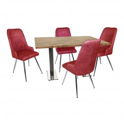 Karanfil Laminat - Çırağan Masa Takımı - Fuşya