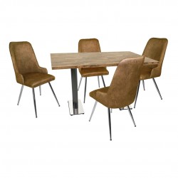 Karanfil Laminat - Çırağan Masa Takımı - Kahve Karanfil Laminat - Çırağan Masa Takımı - Kahve