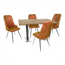 Karanfil Laminat - Çırağan Masa Takımı - Kiremit