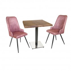 Karanfil Werzalit Kare - Çırağan Fiskos Seti (80x80) - Pembe