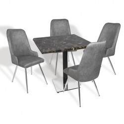 Karanfil Werzalit Kare - Çırağan Masa Takımı (80X80) - (Teramo - Füme) Karanfil Werzalit Kare - Çırağan Masa Takımı (80X80) - (Teramo - Füme)