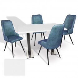 Karanfil Werzalit - Çırağan Masa Takımı (70x120) - (Beyaz - Mavi) Karanfil Werzalit - Çırağan Masa Takımı (70x120) - (Beyaz - Mavi)