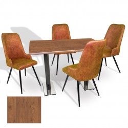 Karanfil Werzalit - Çırağan Masa Takımı (70x120) - (Novagento - Kiremit)