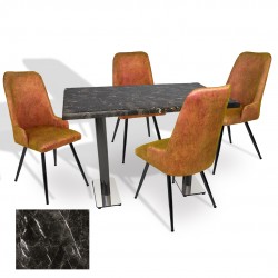 Karanfil Werzalit - Çırağan Masa Takımı (70x120) - (Teramo - Kiremit)