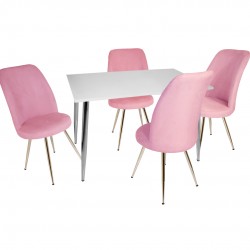 Manolya - Saray Mutfak Masa Takımı - Pembe