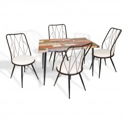 Manolya Werzalit-Royal Mutfak Masa Takımı 70x120 - Red Wood Beyaz Manolya Werzalit-Royal Mutfak Masa Takımı 70x120 - Red Wood Beyaz