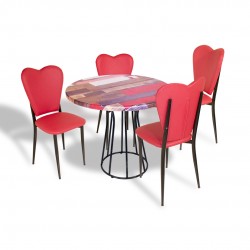 Palermo Werzalit - Aşk-ı Derun Mutfak Masa Takımı Q80 - Red Wood Pembe Palermo Werzalit - Aşk-ı Derun Mutfak Masa Takımı Q80 - Red Wood Pembe