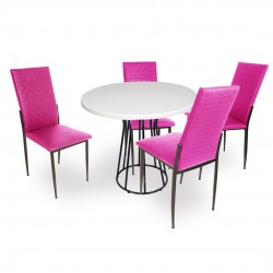 Palermo Werzalit - Gözde Mutfak Masa Takımı Q80 - Mor