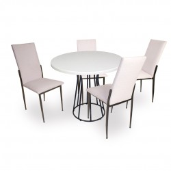 Palermo Werzalit - Gözde Mutfak Masa Takımı Q80 - Beyaz Palermo Werzalit - Gözde Mutfak Masa Takımı Q80 - Beyaz