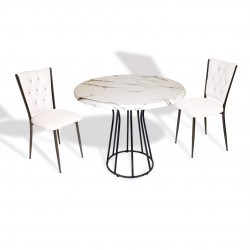 Palermo Werzalit - Kapitoneli Fiskos Takımı Q80 - Bianca Carrara Beyaz