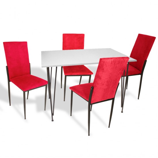 Premıum - Gözde Mutfak Masa Takımı - Kırmızı