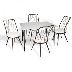 Premıum-Royal Mutfak Masa Takımı - Beyaz