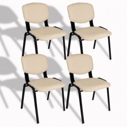 Form Ofis ve Toplantı Sandalyesi (4 Adet) - Krem