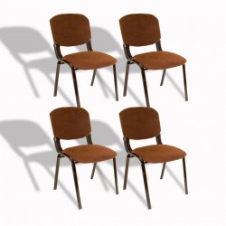 Form Ofis ve Toplantı Sandalyesi (Kumaş) (4 Adet) - Kahve Form Ofis ve Toplantı Sandalyesi (Kumaş) (4 Adet) - Kahve