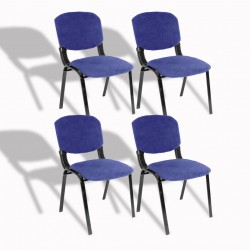 Form Ofis ve Toplantı Sandalyesi (Kumaş) (4 Adet) - Lacivert Form Ofis ve Toplantı Sandalyesi (Kumaş) (4 Adet) - Lacivert