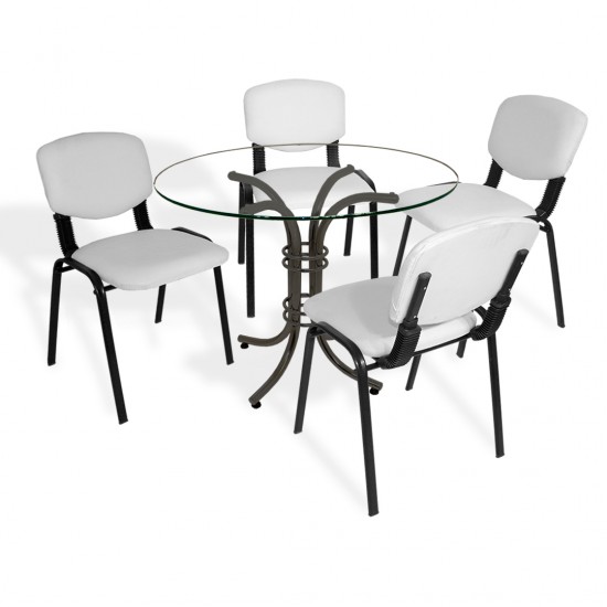 Buket - Form Ofis Toplantı Masa Takımı - Beyaz